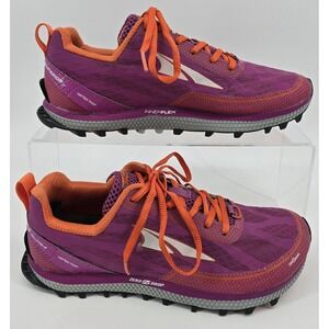 Altra Superior 3.5 Trail Running Shoes Womens 7.5 Pink Orange Zero Drop Hiking